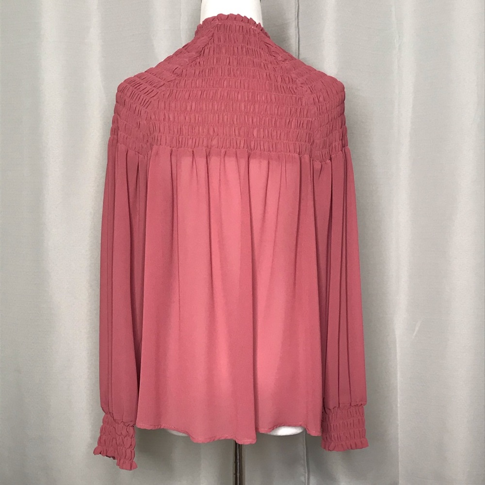 WAYF smocked button down - Picture 2 of 6